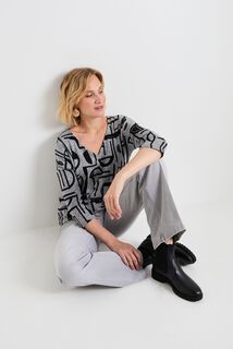 T-shirt col V femme