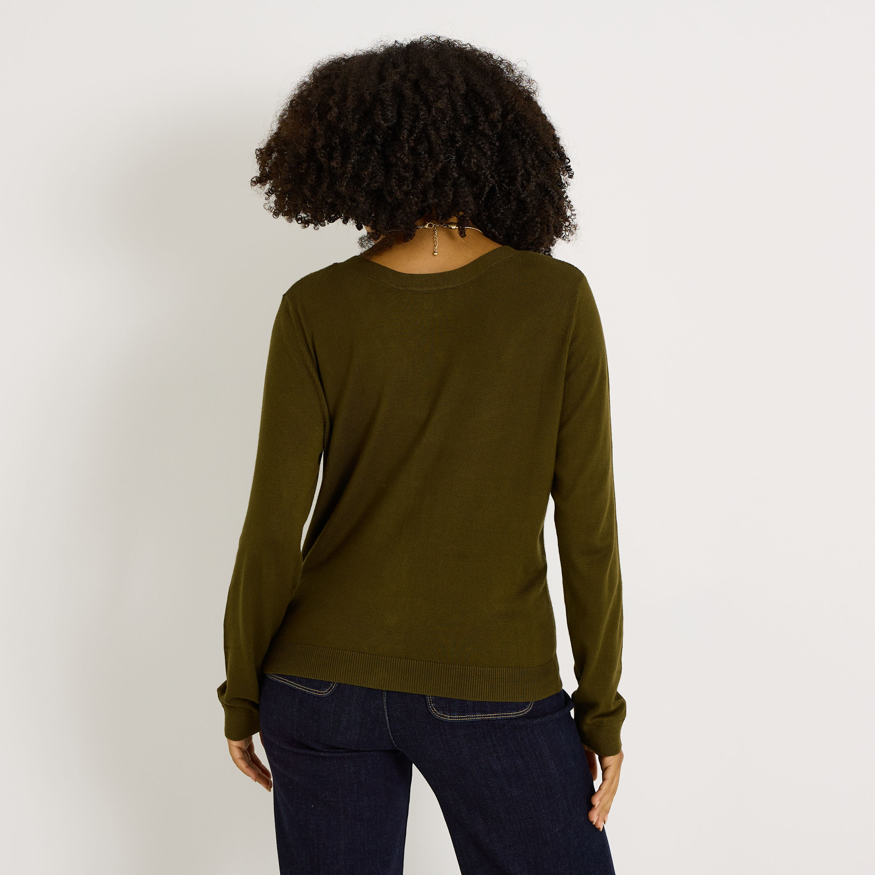 Gilet en maille fine femme