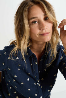 Chemise en gaze de coton femme