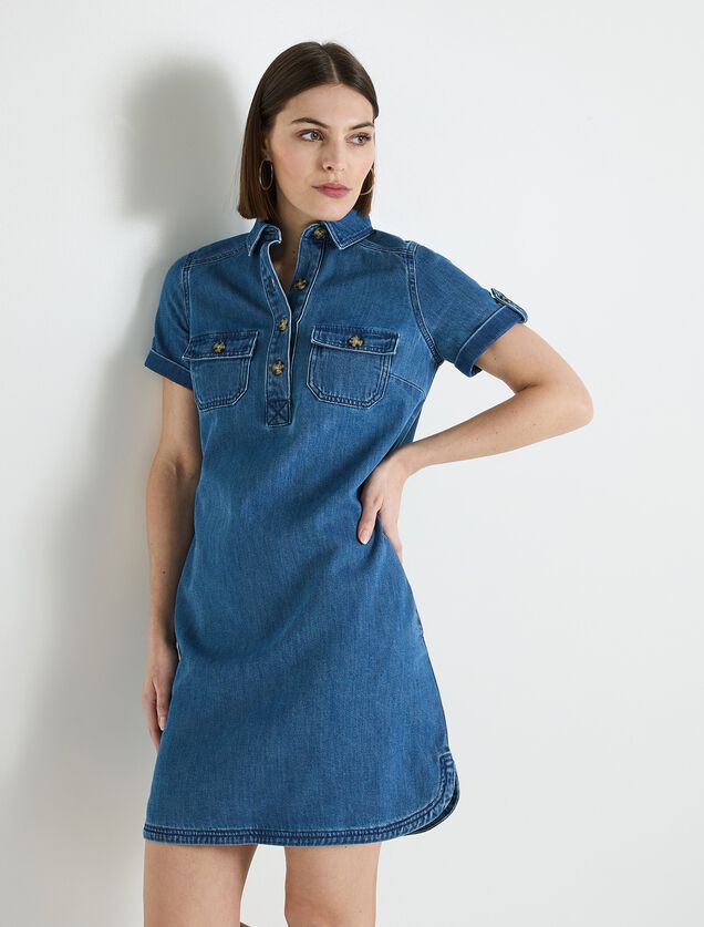 Robe en denim femme
