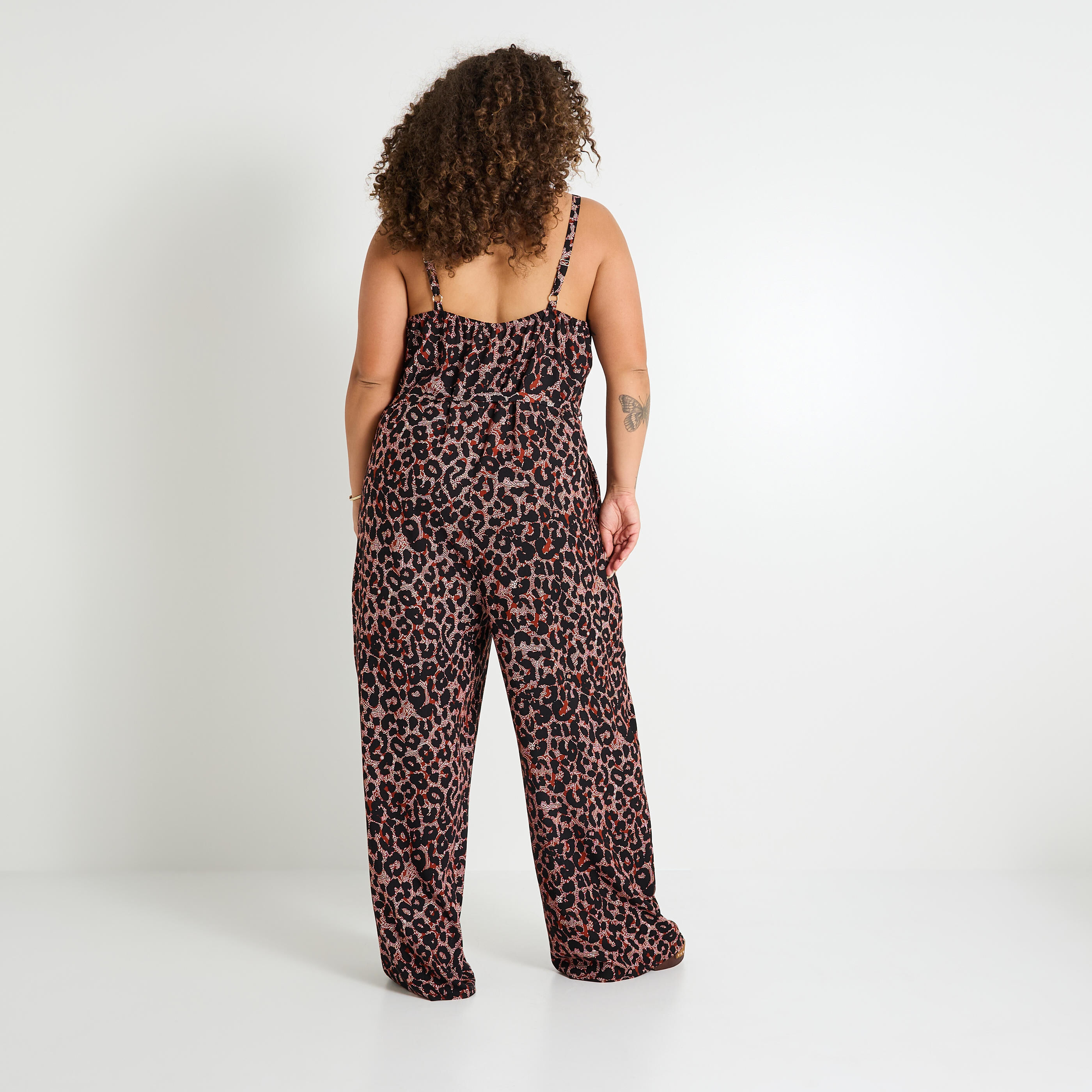 Combinaison imprim&eacute; l&eacute;opard femme