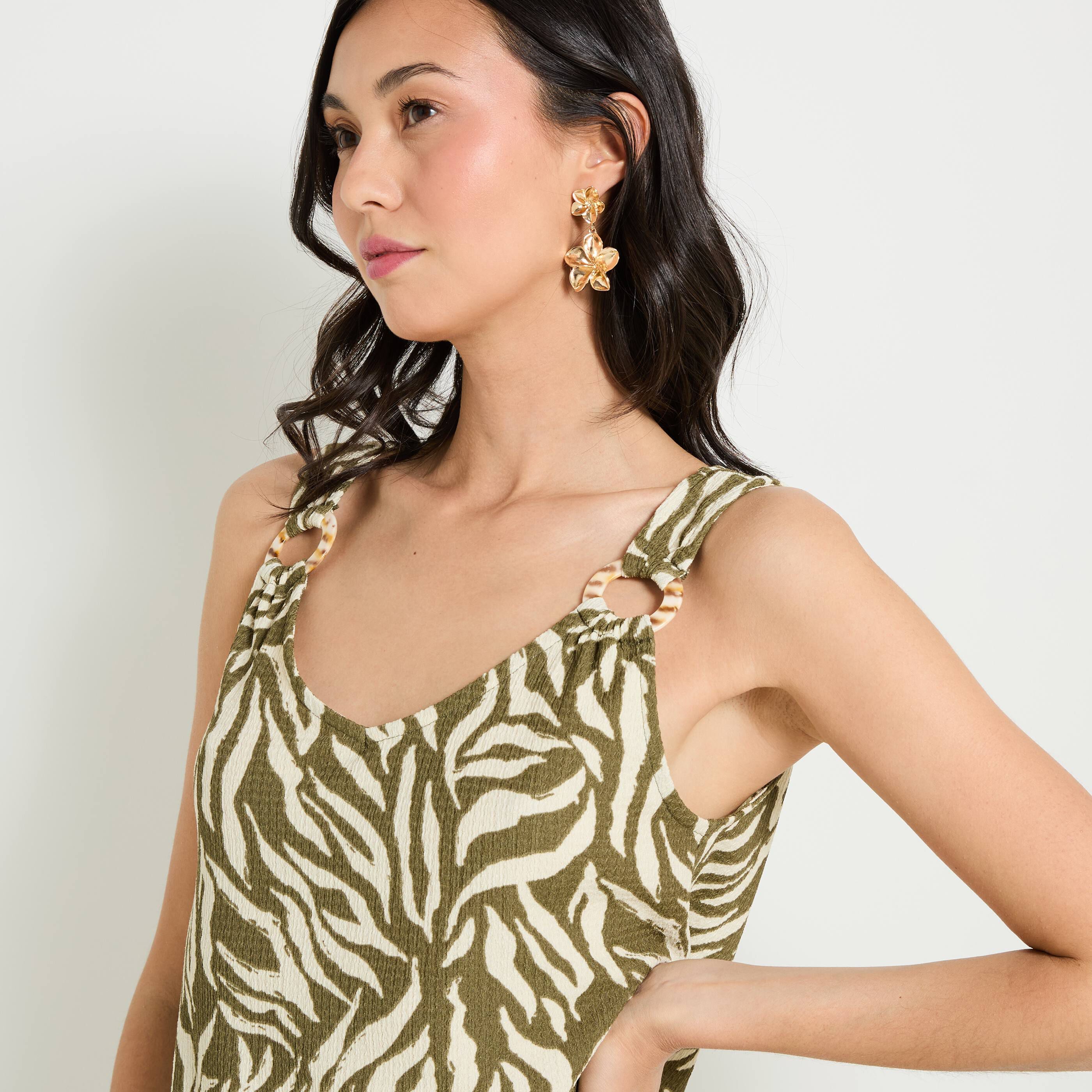 Robe imprim&eacute;e femme