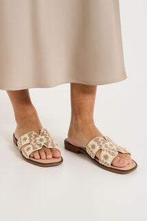 Mules plates femme
