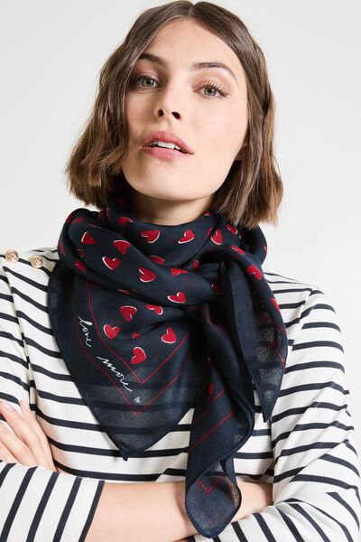 Foulard carré imprimé femme