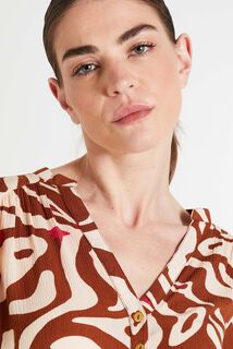 Blouse imprimée femme