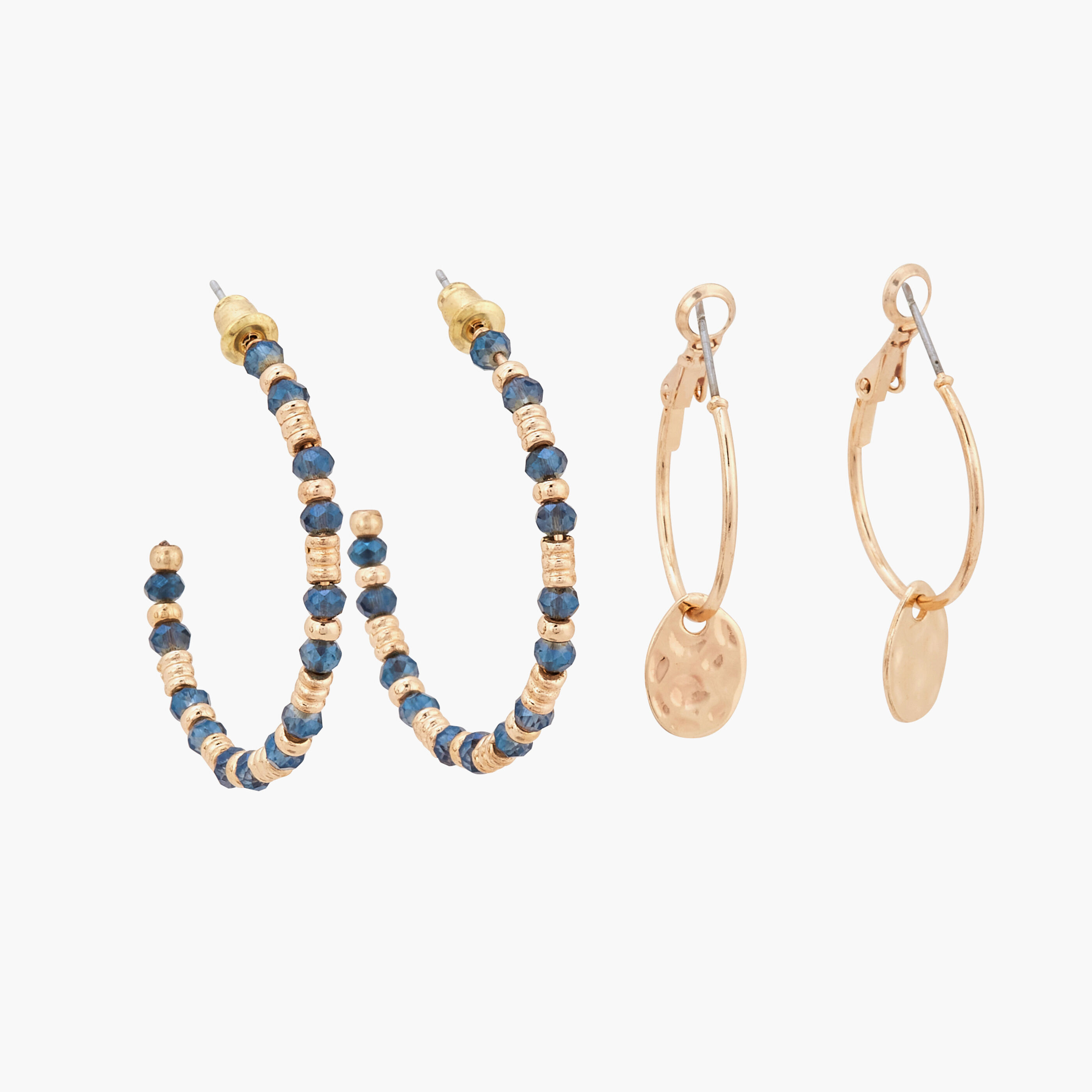 Set de 2 paires de cr&eacute;oles