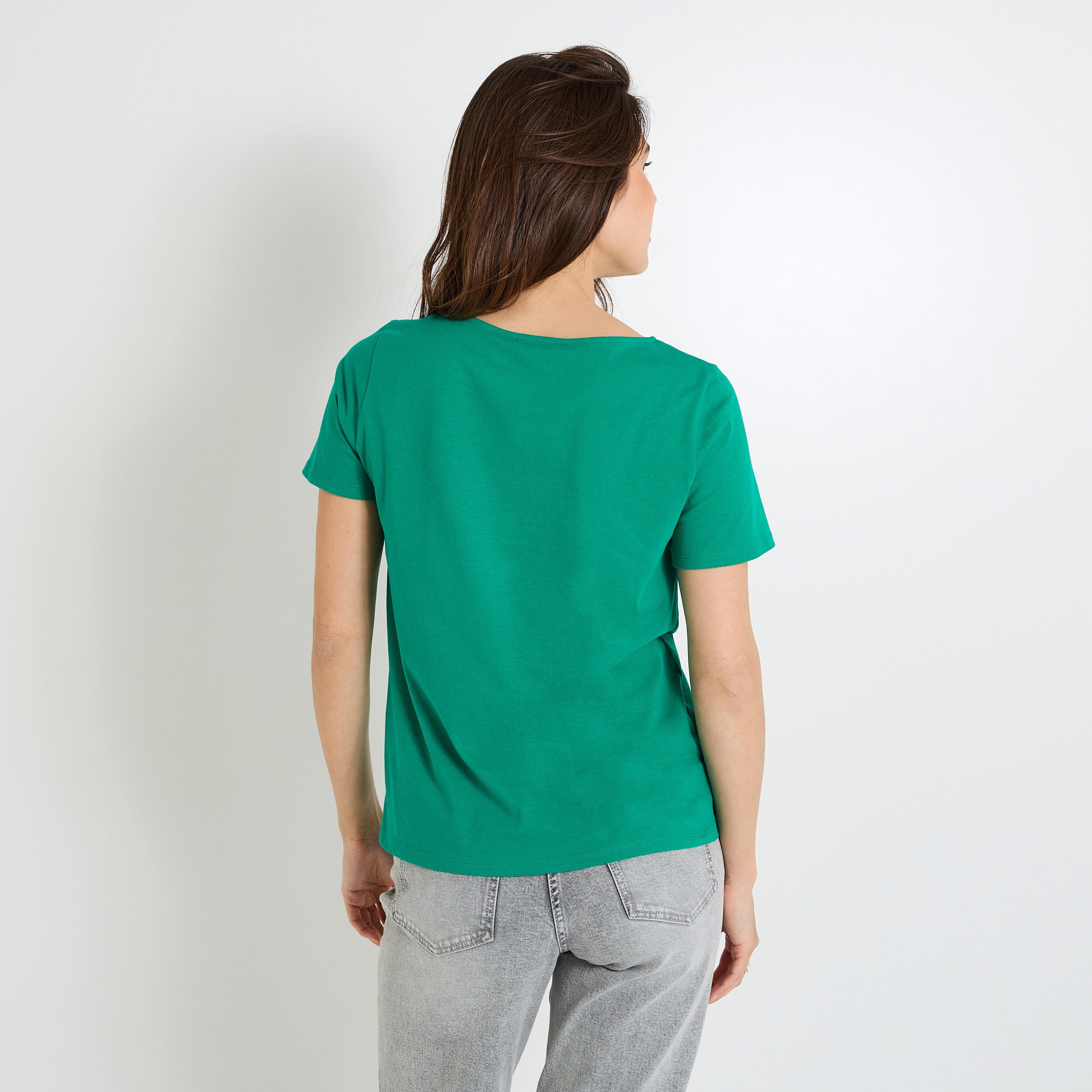 T-shirt col rond femme