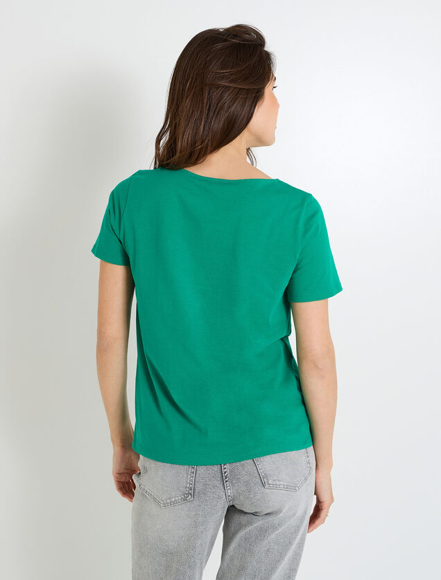 T-shirt col rond femme