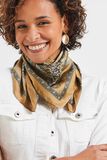 Foulard carré satin femme