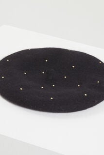 Béret noir femme