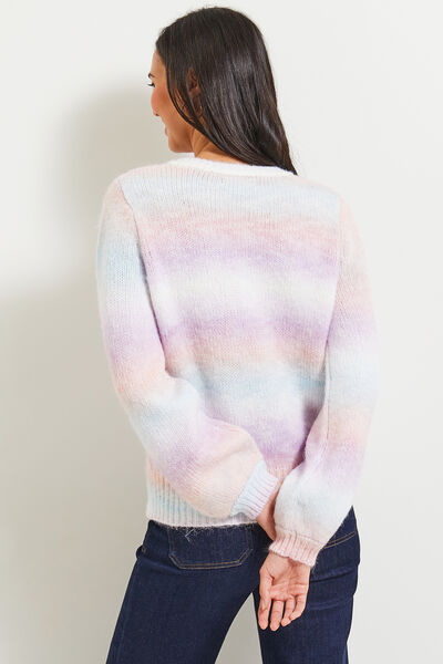Pull multicolore femme