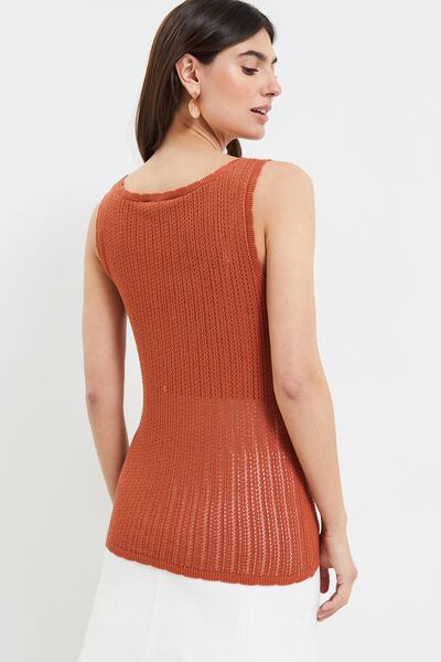 Débardeur en crochet femme