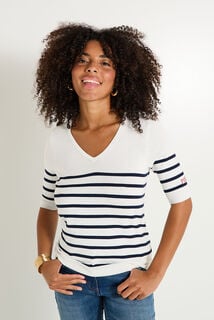 Pull manches courtes femme