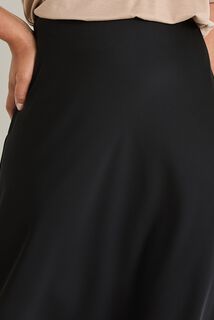Jupe satin unie femme