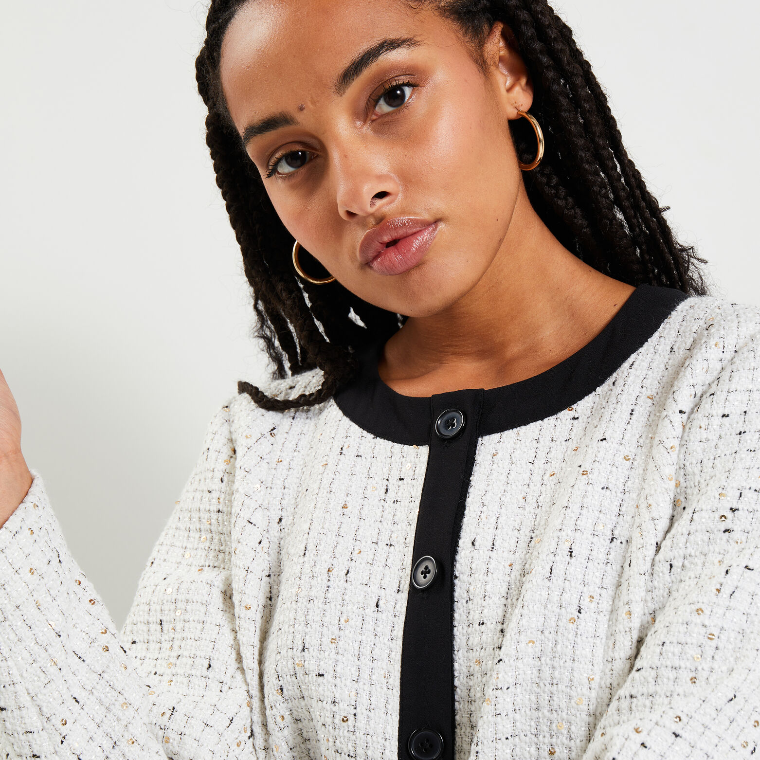 Veste en tweed femme