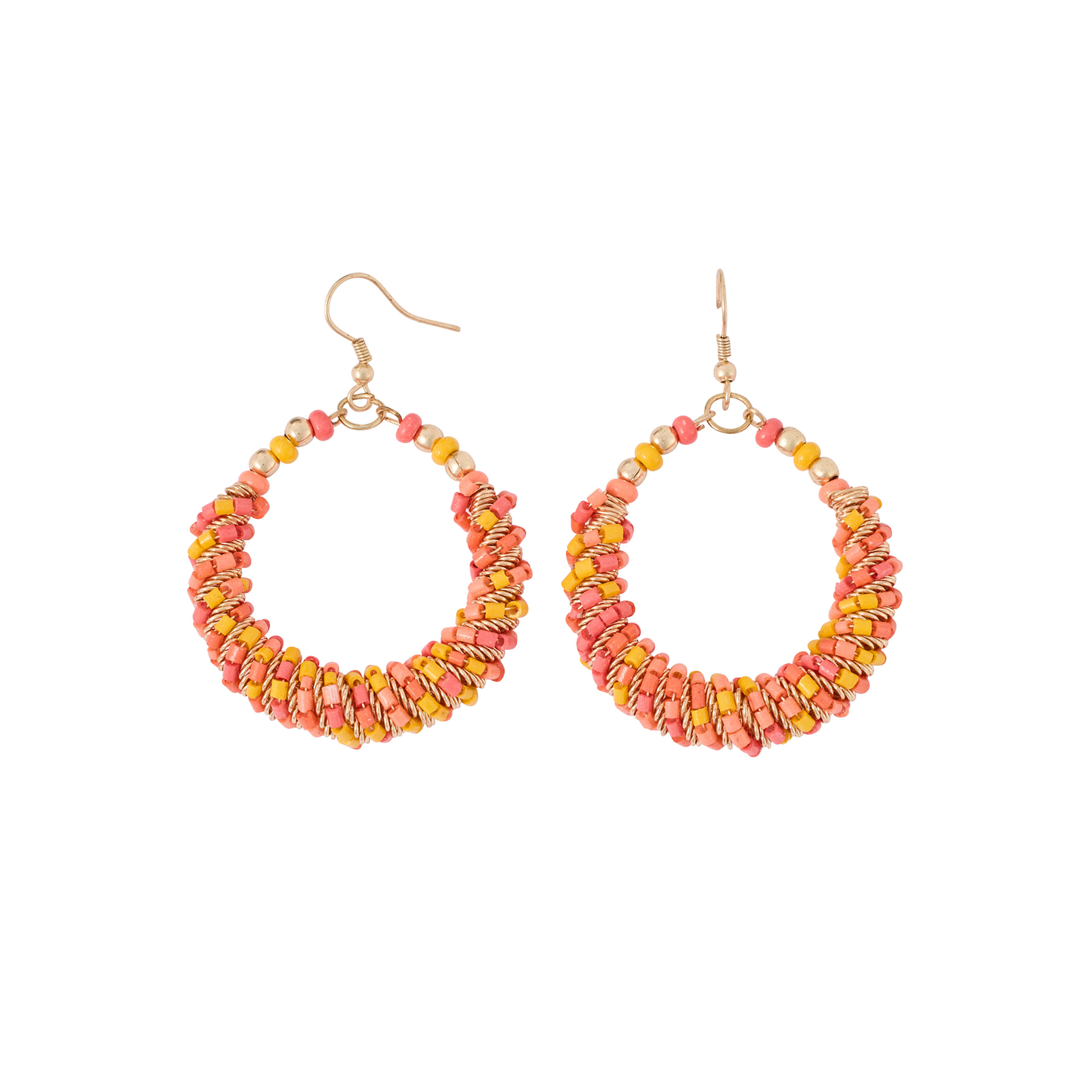 Boucles d'oreilles torsad&eacute;es femme