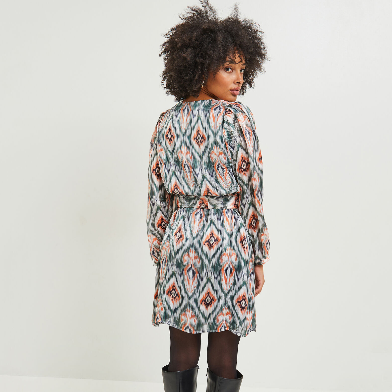 Robe col V femme