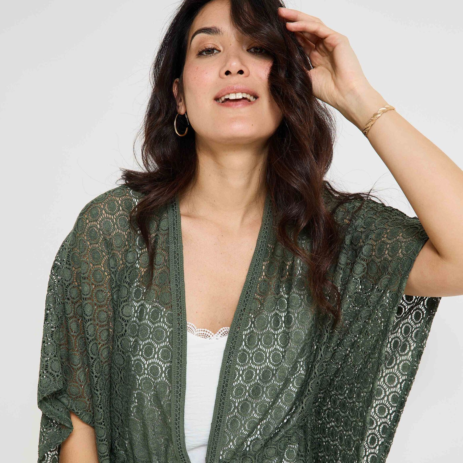 Pareo en crochet femme