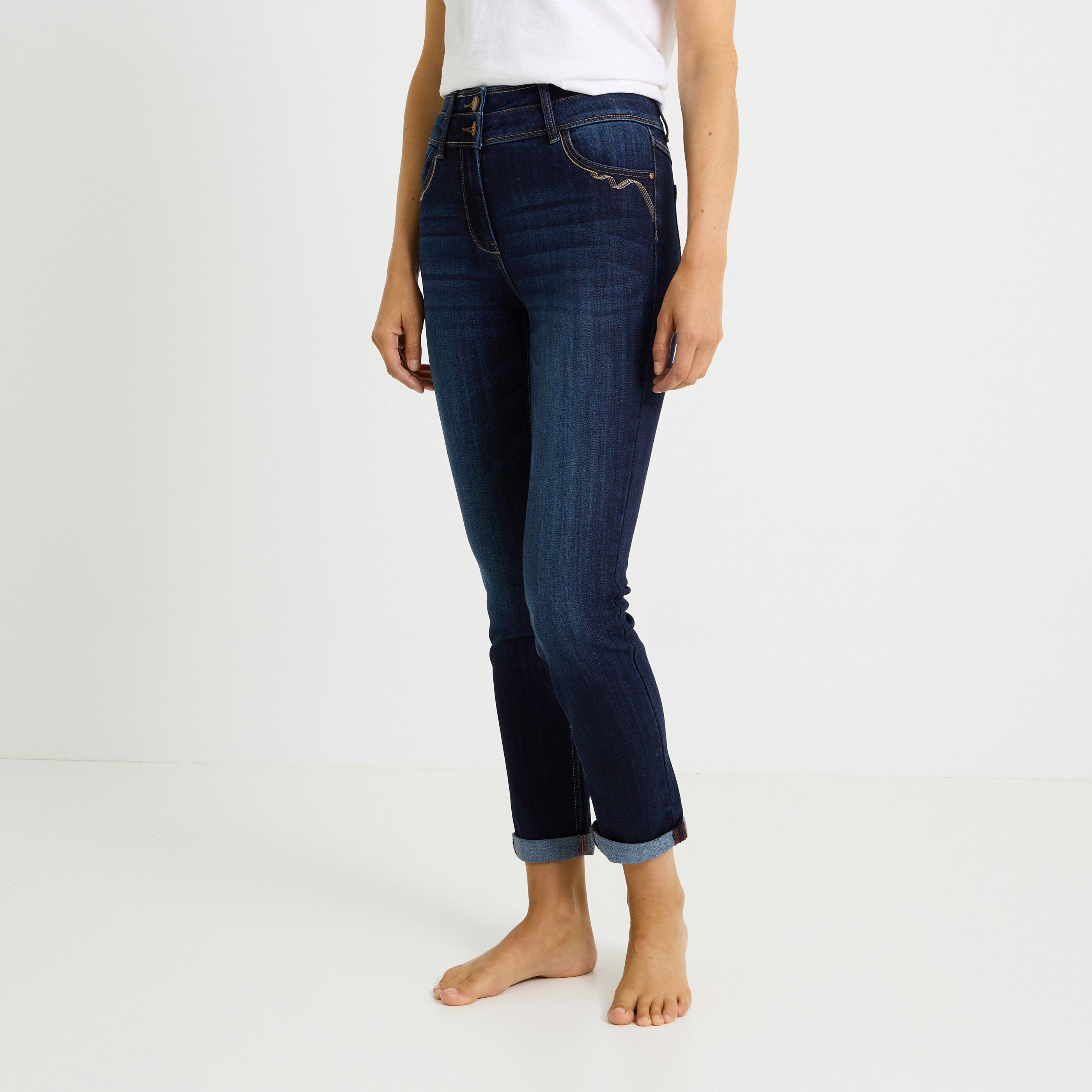 Jean slim raccourci HANOI R02 femme