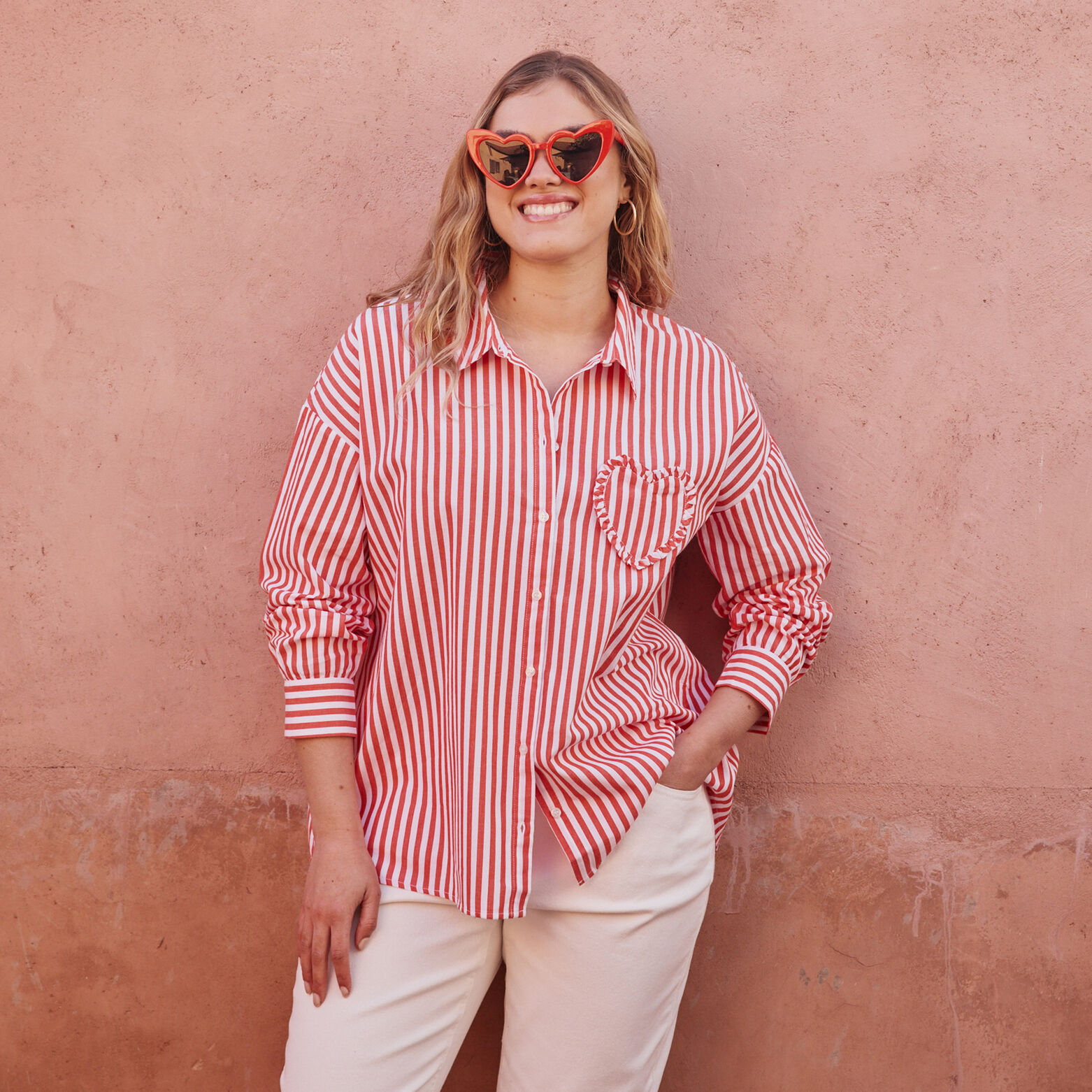 Chemise à rayures femme