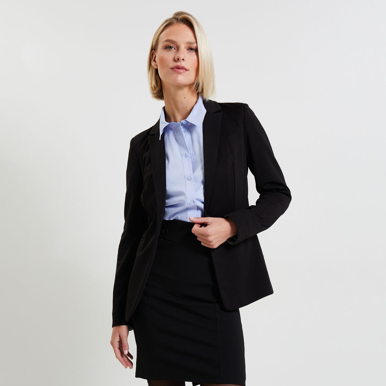 Veste tailleur en maille femme