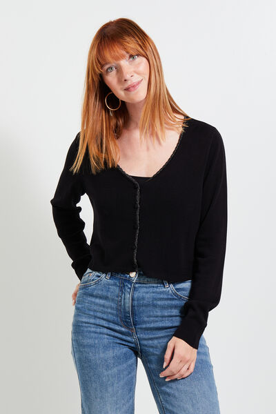Gilet court femme
