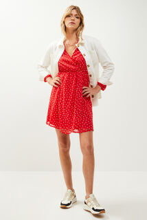 Robe imprimée coeurs femme