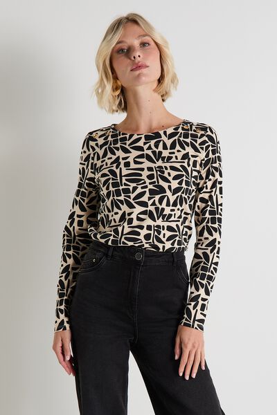 T-shirt col bateau femme