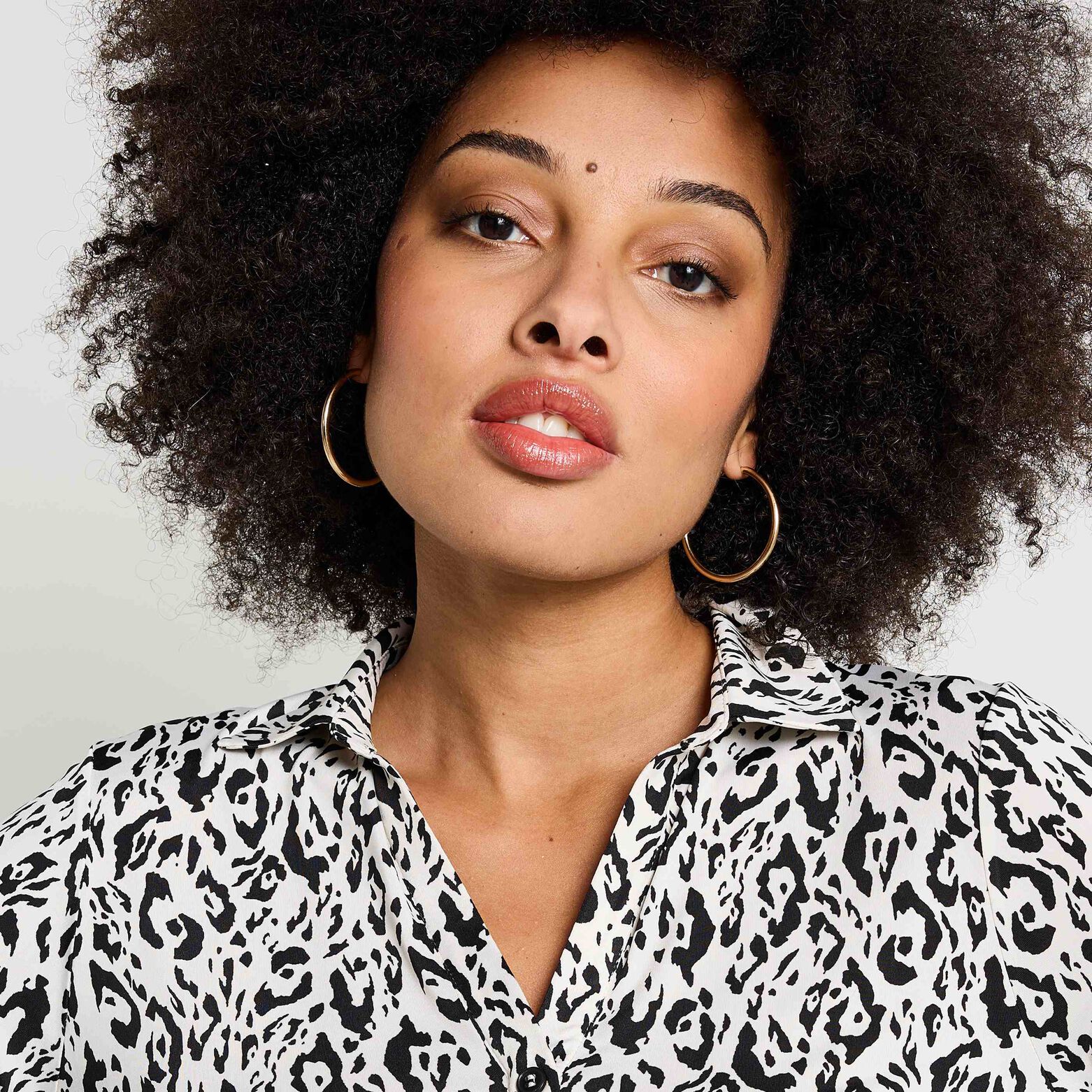 Chemise imprimé léopard femme