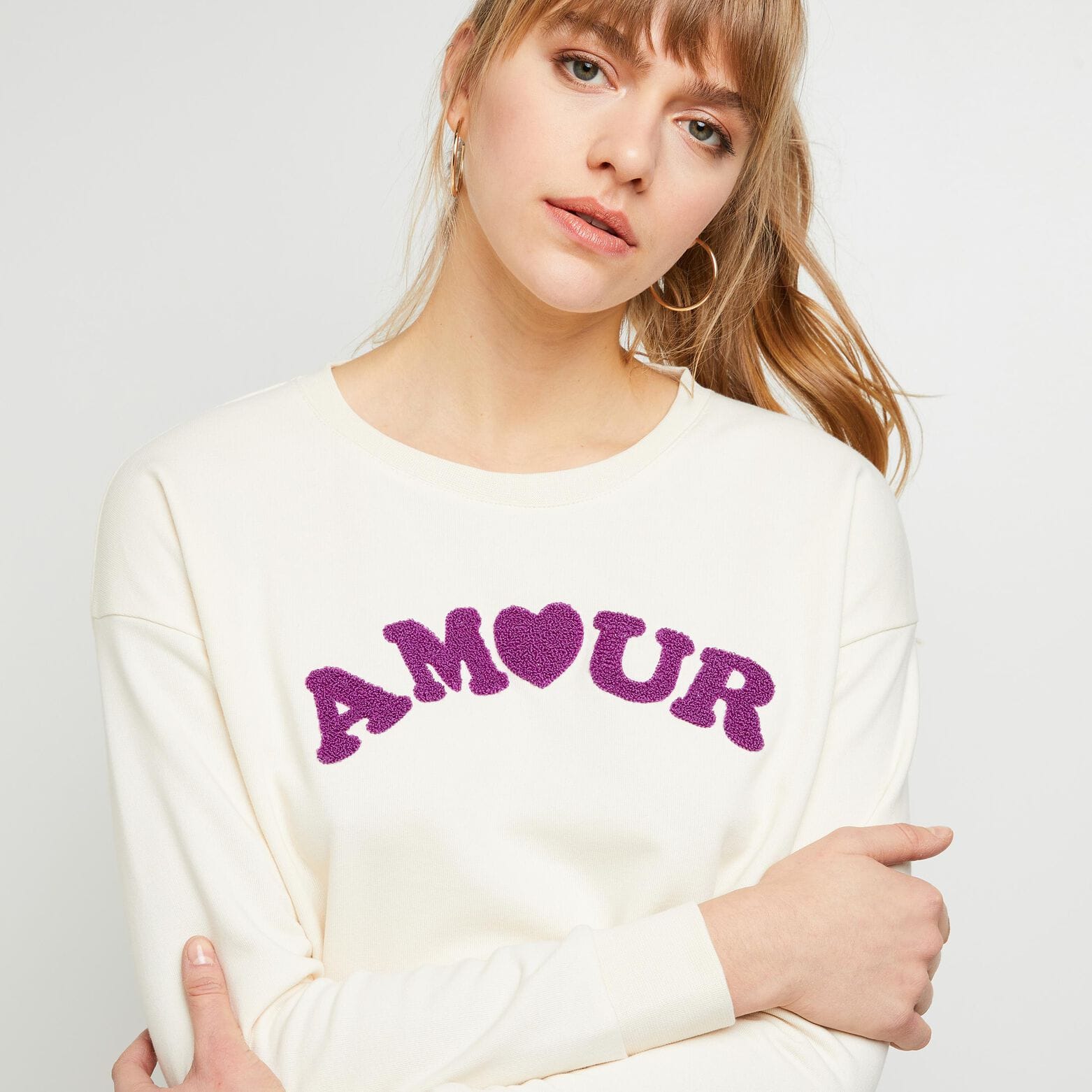 Sweatshirt Amour femme