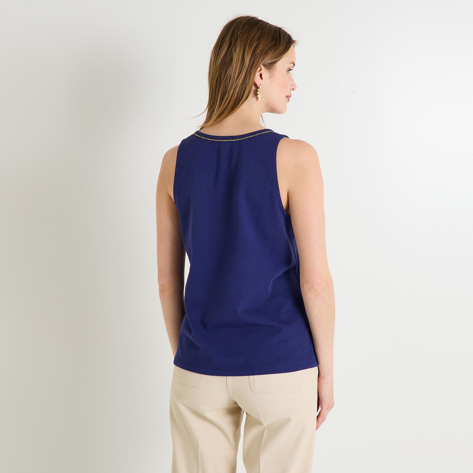 Débardeur col rond femme