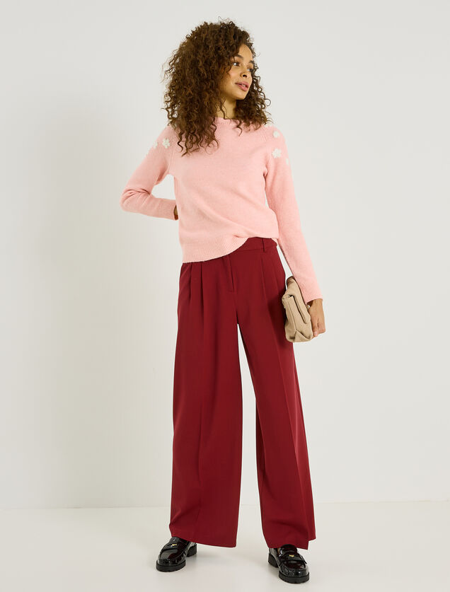 Pantalon fluide &agrave; pinces femme