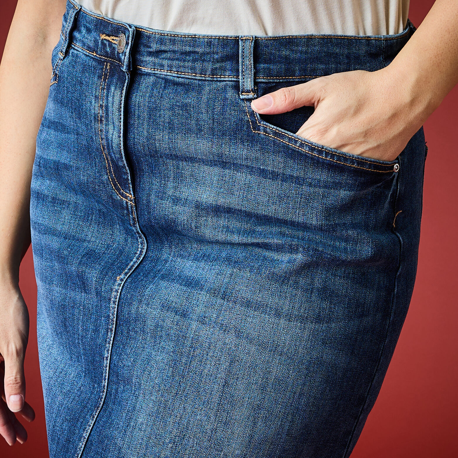 Jupe en jean femme