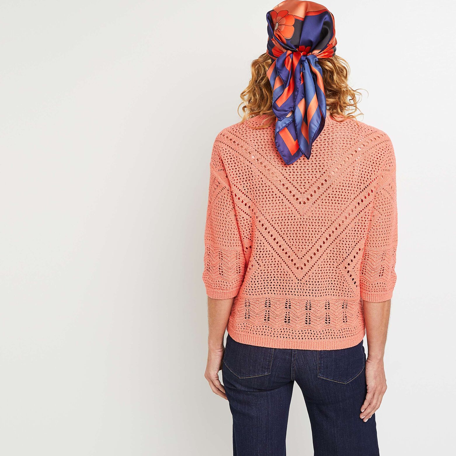 Pull ajouré femme