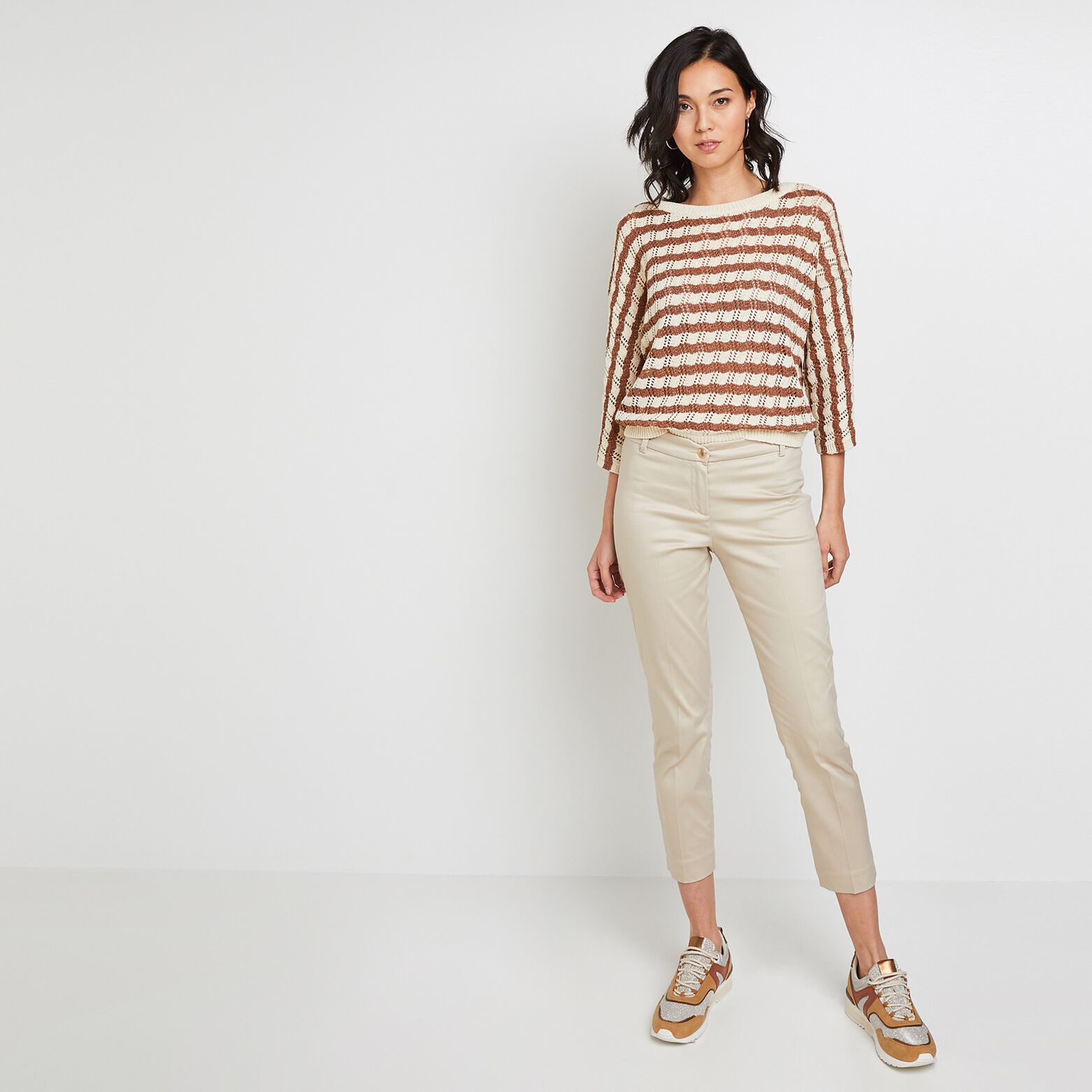 Pantalon raccourci femme