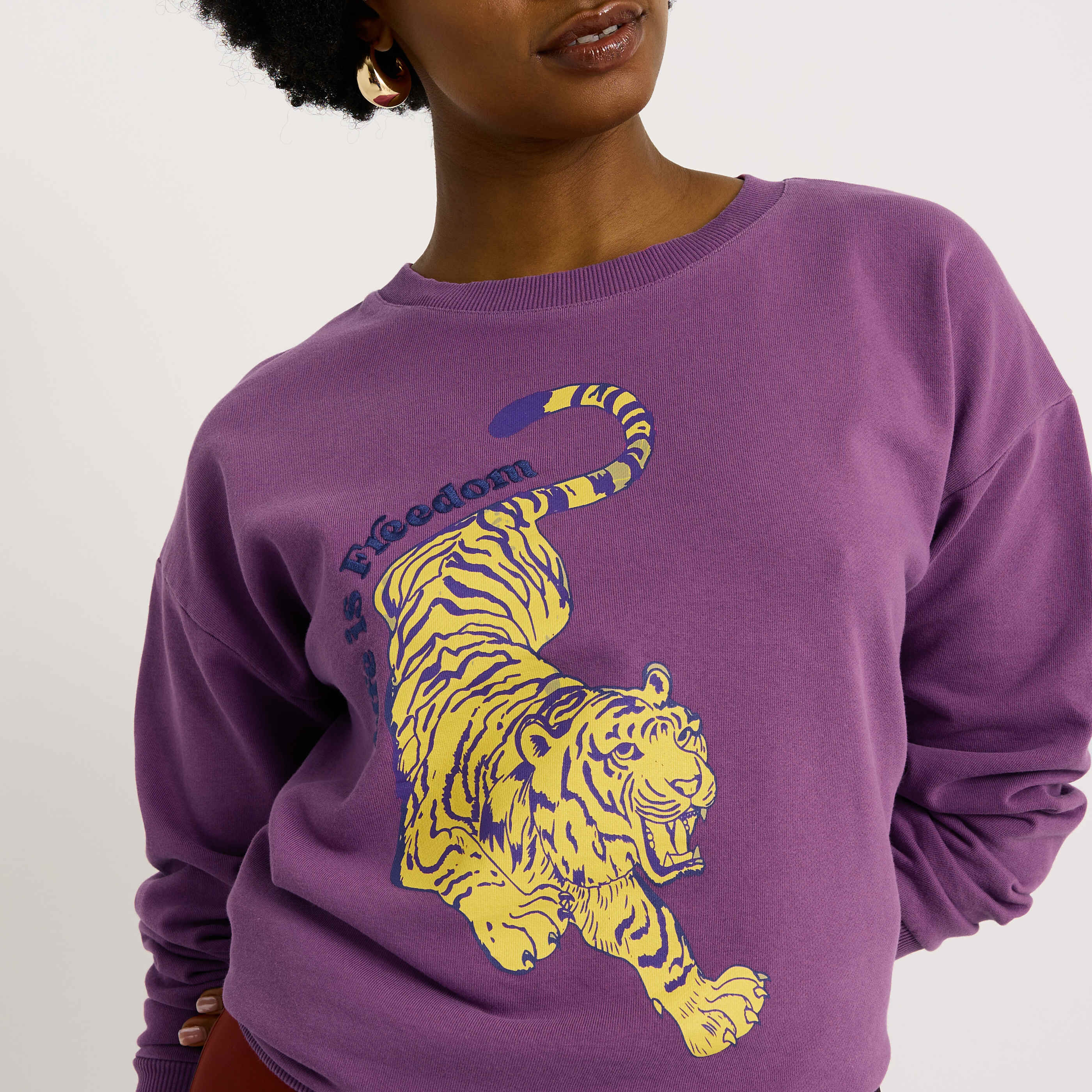 Sweat col rond femme