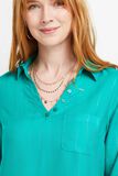 Blouse fluide col V femme