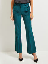 Pantalon droit velours femme