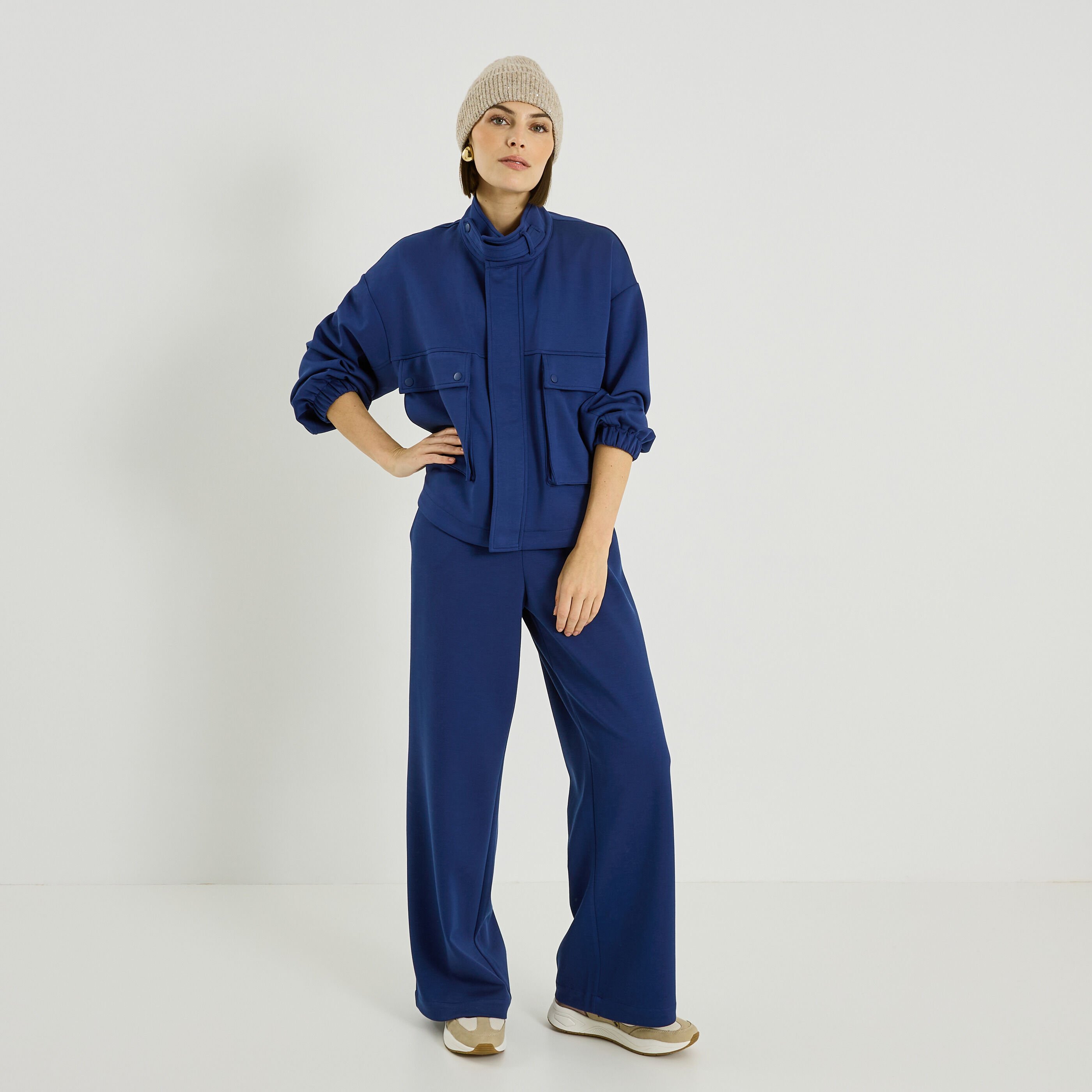 Bomber en maille femme