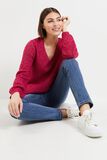Pull maille ajourée femme