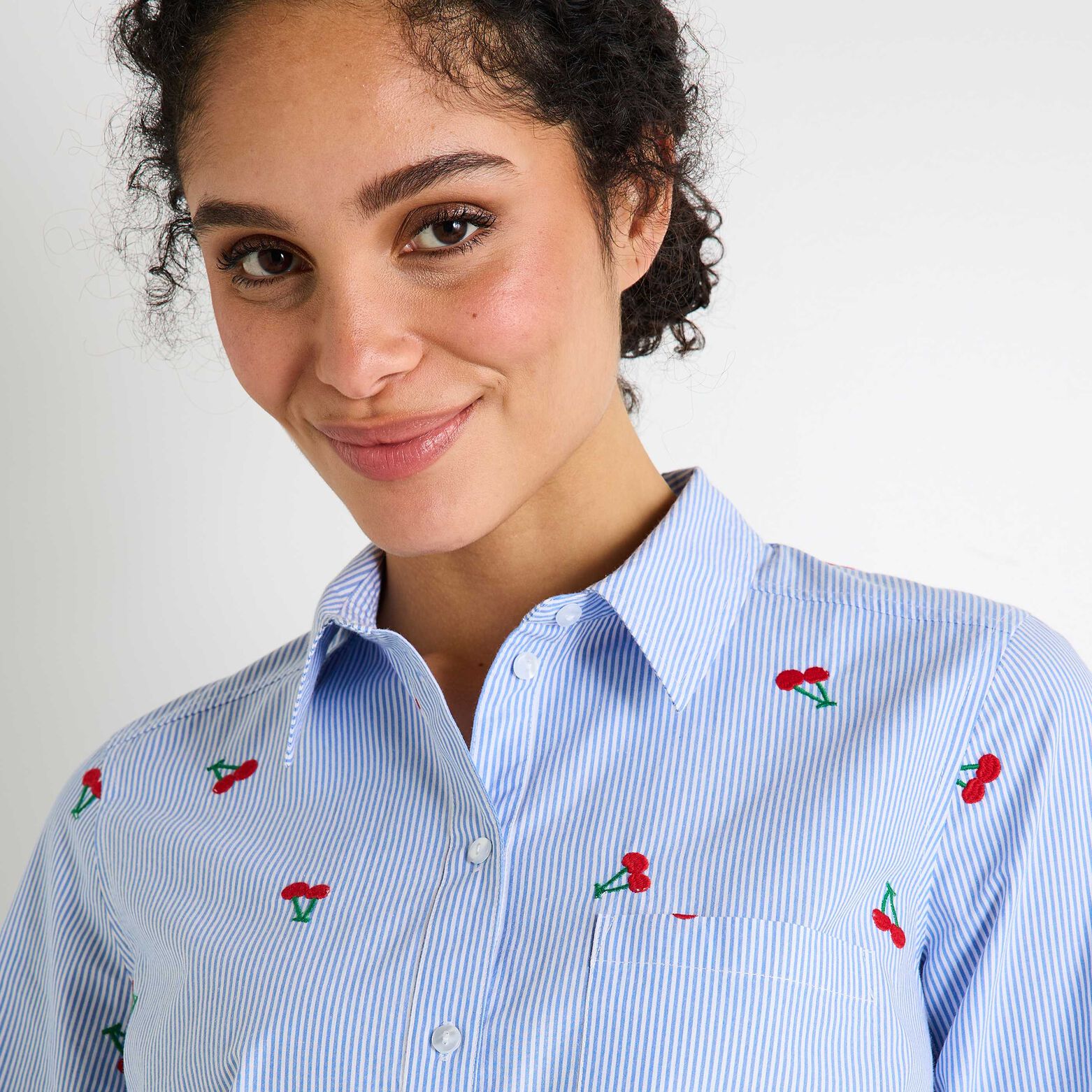 Chemise rayée femme