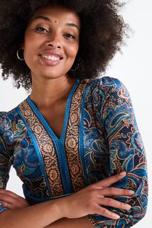 Robe col V femme