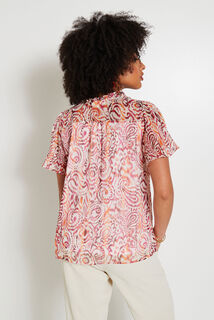 Blouse col V femme