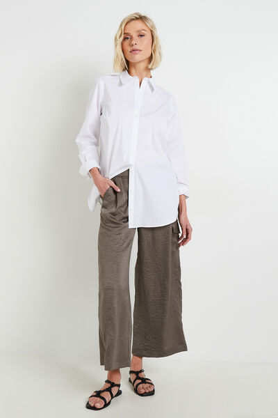 Pantalon cargo fluide femme