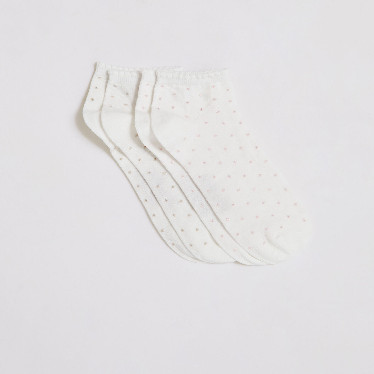 Lot de 2 paires de socquettes femme