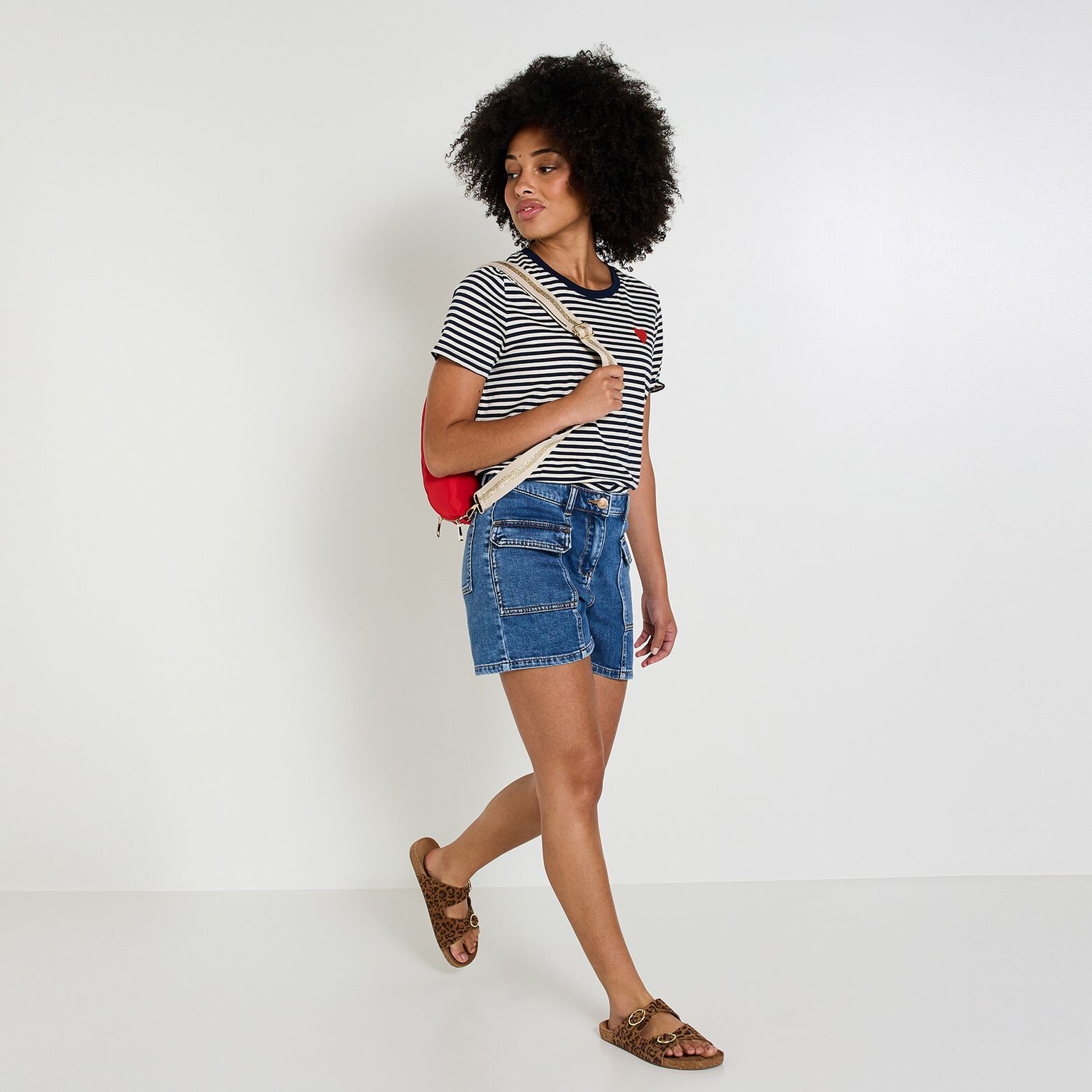 Short en jean femme