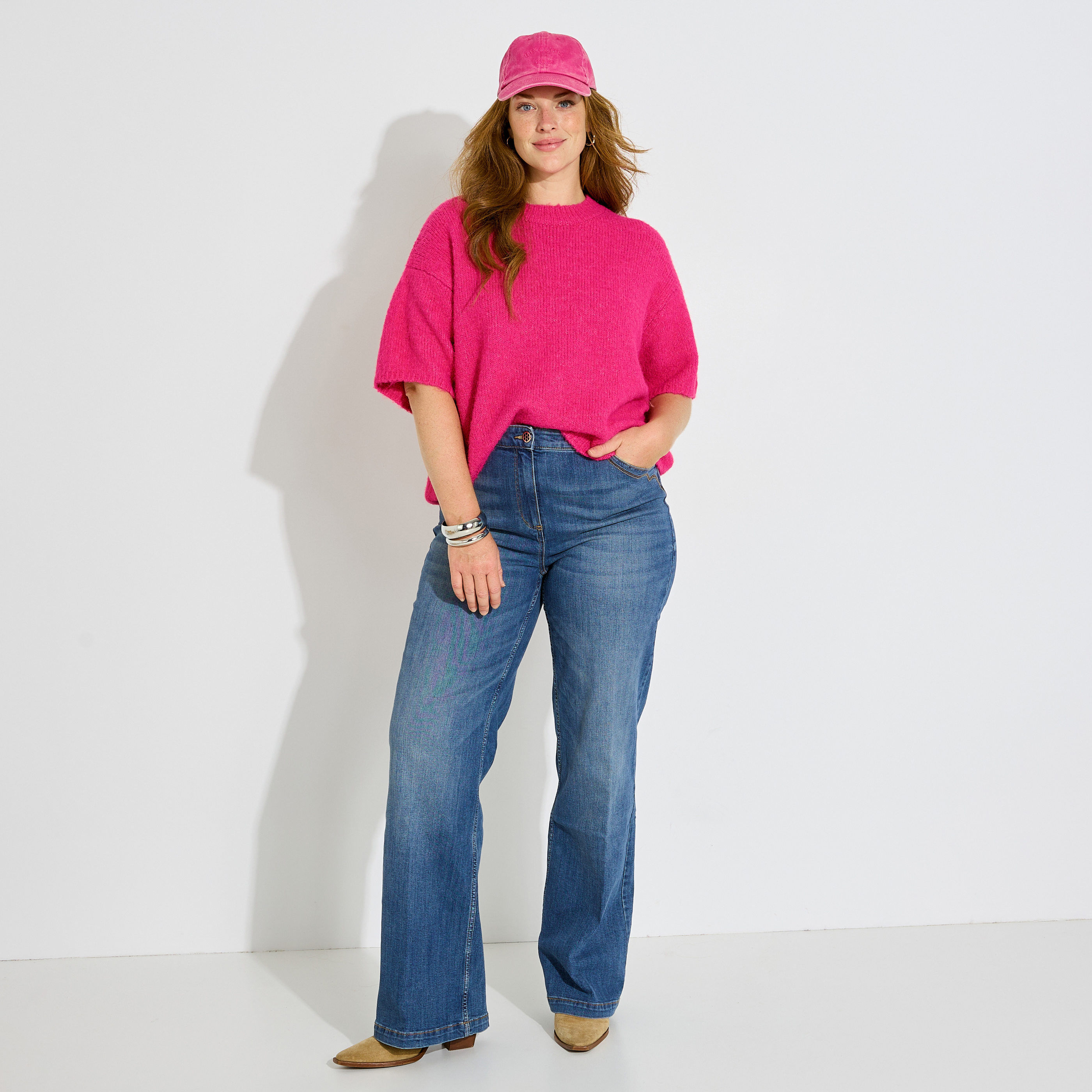 Pull manches courtes femme