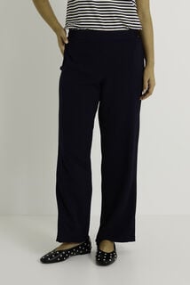 Pantalon fluide taille élastiquée femme