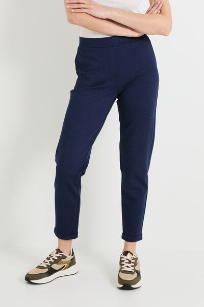Pantalon cigarette maille femme