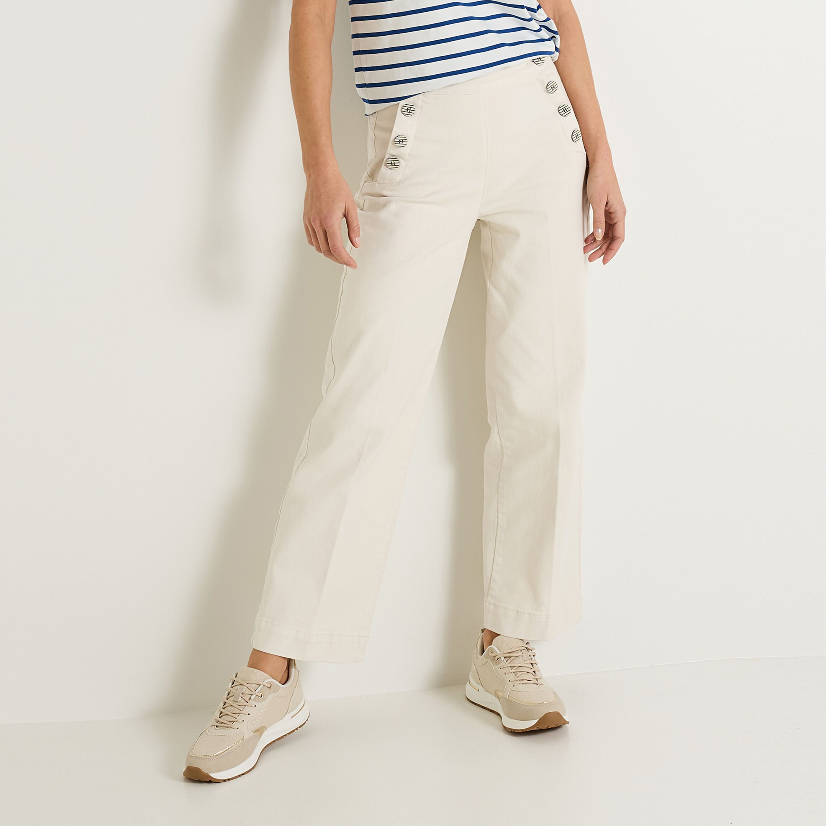 Jean flare POMPON F02 femme